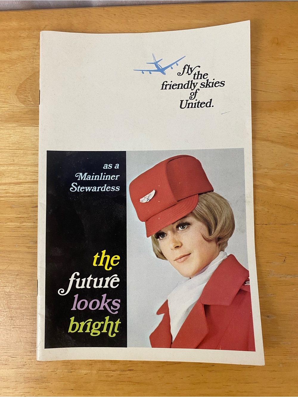 1968 United Airlines Vintage Stewardess Brochure